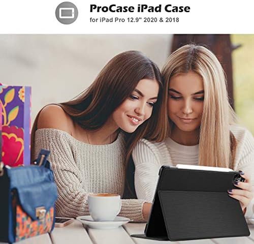ProCase iPad Pro 12.9 Esetben 2020 & 2018, Vékony Védő Folio Cover iPad Pro 12.9 4. Generáció 2020 / iPad Pro 12.9 3. Generációs