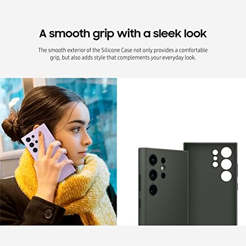 SAMSUNG Galaxy S23 Ultra Szilikon Telefon Esetében, védőburkolat w/Szín Különböző, Puha Markolat, Puha, Elegáns Design, amerikai