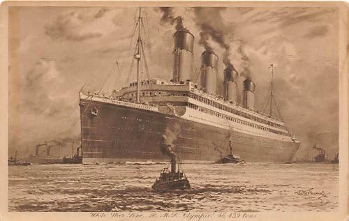 Olimpiai Hajó Régi, Vintage Antik Képeslap, Képeslapok