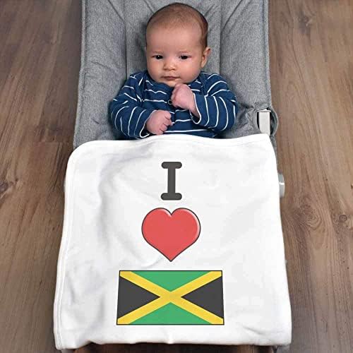 Azeeda 'Szeretem Jamaica' Pamut Bébi Takaró / Kendő (BY00025386)