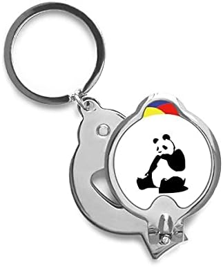Kína Nemzeti Kincs Panda Vázlat Körömvágók Éles Körmével Rozsdamentes Acél Vágó