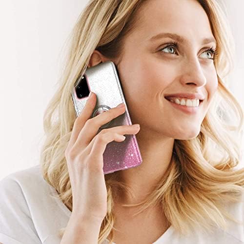 NCLcase Samsung Galaxy S20 Esetben Bling Káprázatos, Csillogó, Aranyos Telefon Esetében a Nők, Lányok, - Kitámasztó,Slim