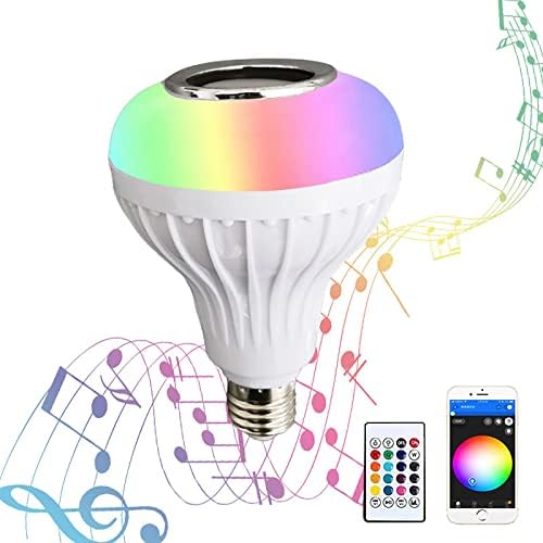 12W Bluetooth LED Zene Villanykörte RGB Színek Módosítása Lámpa Bluetooth Hangszóró, Távirányító