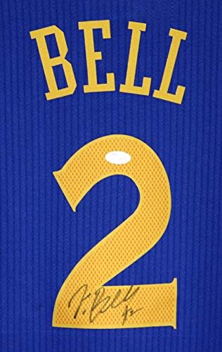 Jordan Bell Golden State Warriors Aláírt Dedikált Kék 2 Jersey SZÖVETSÉG COA