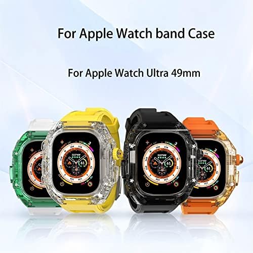 BNEGUV Apple Nézni Ultra 49mm védőburkolat MOD Készlet Series 8 7 6 5 4 SE Band Karkötő Heveder Watchband a könnyített Masszív