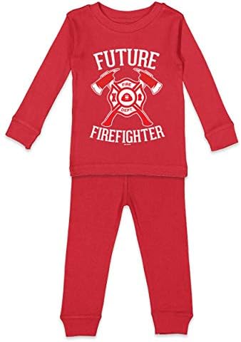 Jövő Tűzoltó - Axe Motor Létra Gyerekek Shirt & Nadrág Szett