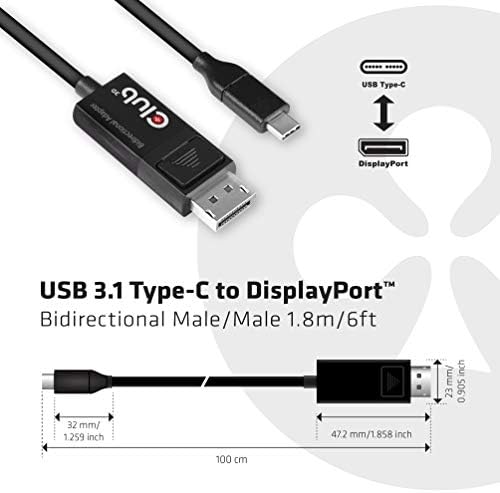 A Club 3D Adaptateur actif DisplayPort 1.4 vers HDMI 2.1 4K 120Hz