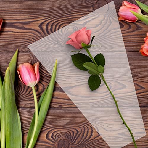 Átlátszó Celofán Csokor Virág Ujja 50pcs Átlátszó Virágüzlet, Csokor Táska Rose Csomagolás Zsák virágcsokrot felszerelés