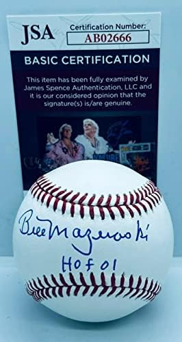 Bill Mazeroski Kalózok aláírt Hivatalos MLB Baseball Labda W/HOF Felirat SZÖVETSÉG - Dedikált Baseball