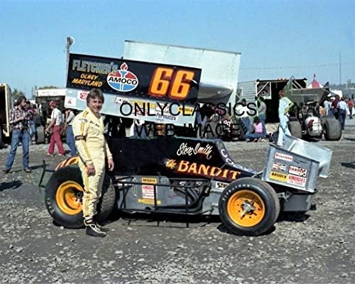 OnlyClassics 1982 Steve Smith A Bandita Világ Betyárok Sprint AUTÓ Fotó Syracuse Speedway