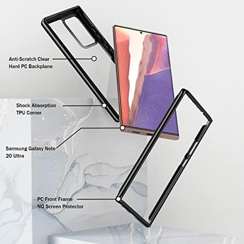 Galaxy Note 20 Ultra Esetben,Fingic Samsung Note 20 Ultra-Ügyben [Beépített képernyővédő fólia] Teljes Test Védelem Kemény