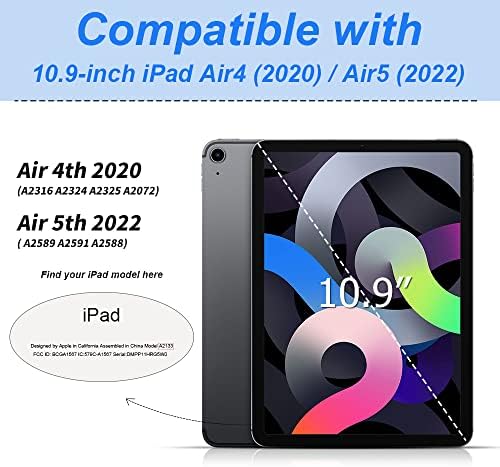JKSML iPad Air 5. Generációs Esetben 2022/ iPad 4. Generációs Esetben 2020 10.9 Hüvelyk tolltartó, Vékony bírja a Nehéz Vissza