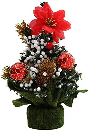 Lazyspace Mini Mesterséges Asztali karácsonyfa,Asztali karácsonyfa Szimuláció Növény, Ajándékok, Díszek fenyőtoboz a Karácsony,