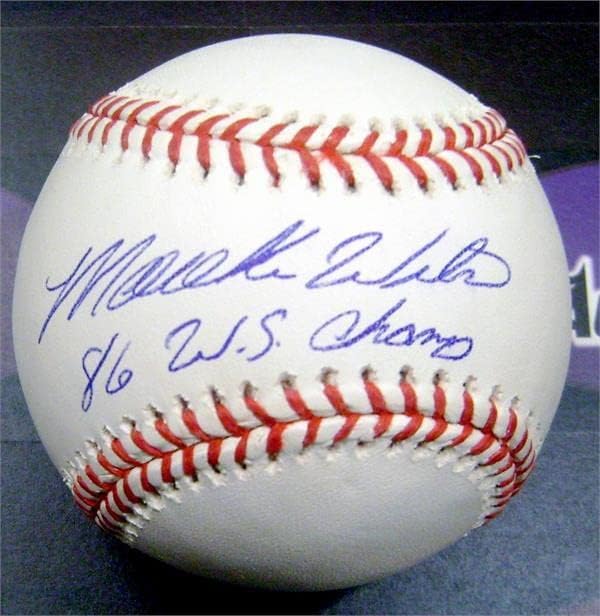 Komolyan dedikált baseball írva 86 WS Champs (ROMLB york Mets 1986-Os World Series csillag) - Dedikált Baseball