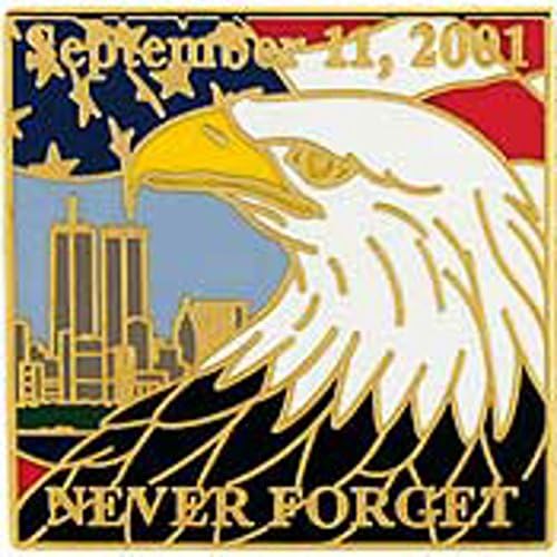 EagleEmblems P14226 PIN-USA,911,Sas Soha nem felejtem el (1)