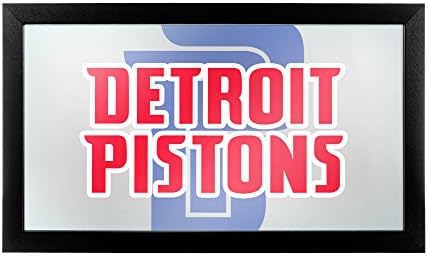 Védjegy Gameroom NBA1500-DP2 NBA Keretes Logó Tükör - Fade - Detroit Pistons
