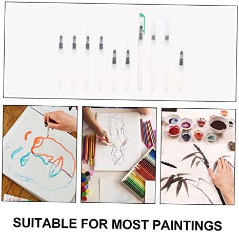 Operitacx 10db Víz Tároló Akvarell Írás Ecset, akvarell Markerek Fuzzy Toll, Akvarell Ecset, Ecset, Akvarell Markerek Újratölthető