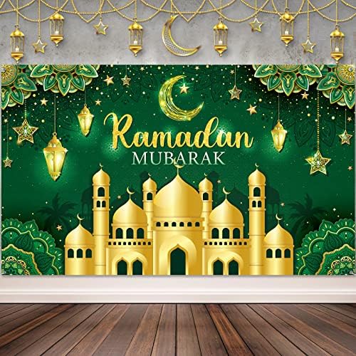 Ramadán Mubarak Dekoráció Hátteret Banner Muzulmán Ramadan Kareem Háttér Eid Mubarak Jel Fotó Háttér Háttér Haza Muzulmán