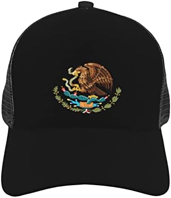 LIFANGMI címere Mexikó Baseball Sapka Lélegző Ívelt Színültig Hálós Sapka Napellenző Hip-Hop Sapka Állítható Traktoros Kalapok