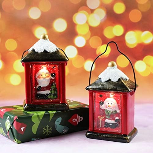 NUOBESTY LED Karácsonyi Lámpás Snowma Éjszakai Fény Karácsonyi Dekoratív Világító Lámpa, Karácsonyi lakásdekoráció