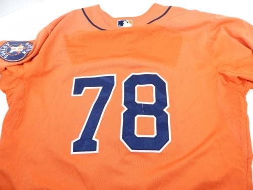 2013-19 Houston Astros 78 Játék Használt Narancssárga Mez Névleges Eltávolított 48 DP25538 - Játék Használt MLB Mezek