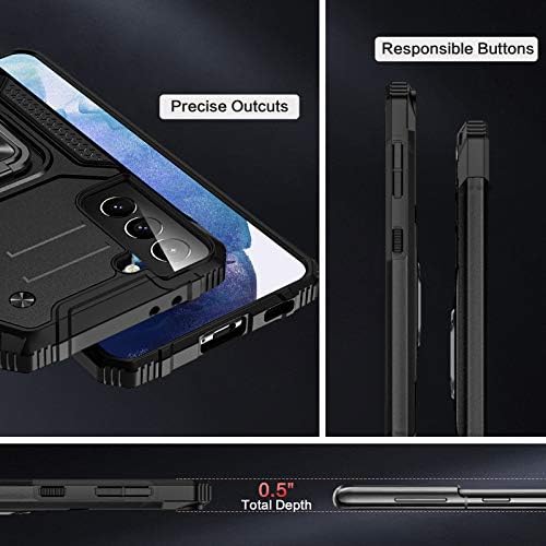 Mastten Samsung Galaxy S21 Esetben 5G 6.2,Teljes Test, nagy teherbírású Védő Telefon burkolata Mágneses Autós tartó Gyűrű