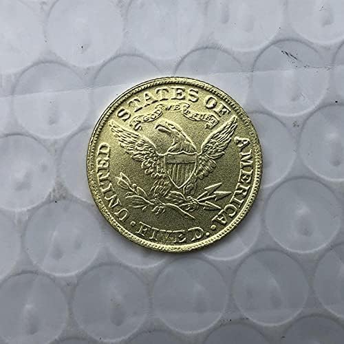 1898 Amerikai Szabadság Sas Érme, Arany-Bevonatú Fizetőeszköz Kedvenc Érme Replika Emlékérme Gyűjthető Szerencsés Bitcoin