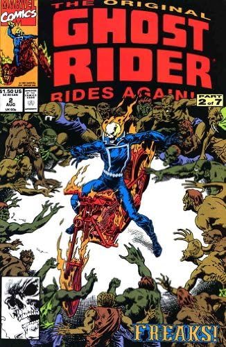 Eredeti Ghost Rider Újra száguld, A 2 FN ; Marvel képregény | újranyomtatja 70 71