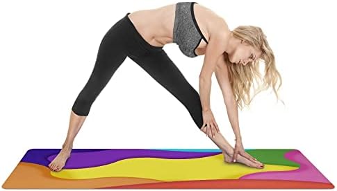YFBHWYF Yoga Mat – 2mmThick Mat, Könnyű, Magas Teljesítményt Markolat, Támogatása érdekében, a Jóga, a Pilates, Edzőterem,