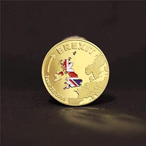 Brit Elhagyja Az Európai Unió Megemlékező Aranyozott arany érmék Emlékérmék Jelkép Brexit Népszavazás Emlékmű Másolat