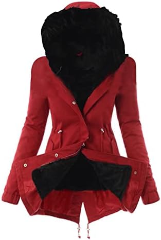 Női Téli Sűrűsödik Kabátok Meleg Parka Kabát Hosszú Kabát Puffer Kapucnis Széldzseki Nyomtatás, Kötés Hosszú Ujjú 2022