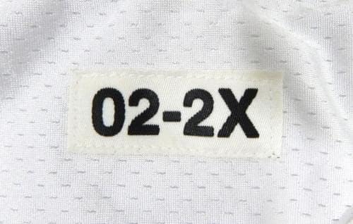 2002-ben a San Francisco 49ers 30 Játék Kiadott Fehér Gyakorlat Jersey 2X DP29076 - Aláíratlan NFL Játék Használt Mezek