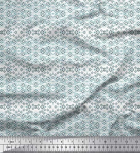 Soimoi Pamut Jersey Anyagból Geometriai Nyakkendő & Festék Shirting Nyomtatási Anyag A gyár által 58 cm Széles