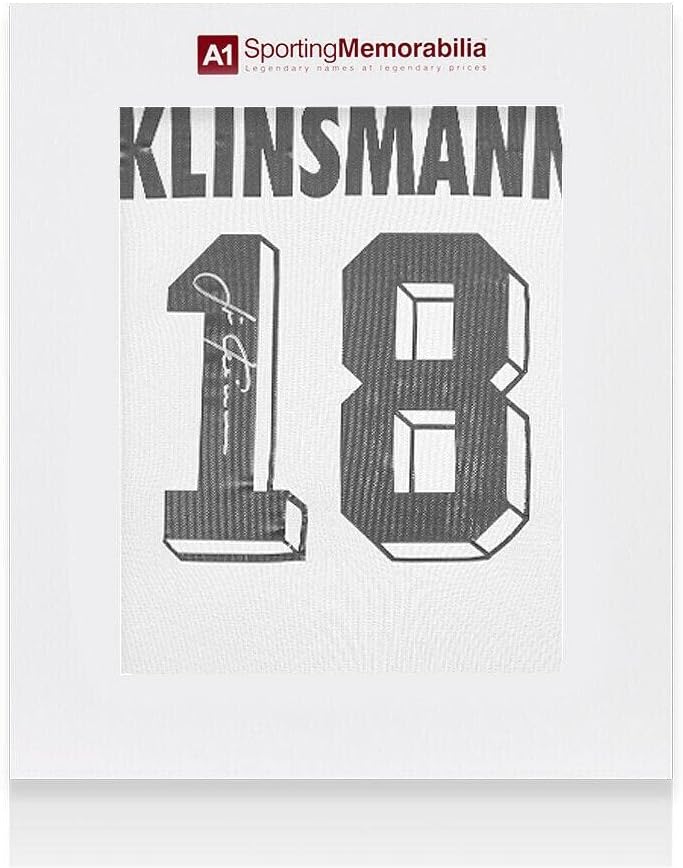Jürgen Klinsmann Aláírt Németország Ing - 2014-15-Ös, Haza - Díszdobozban Autogram - Dedikált Foci Mezek