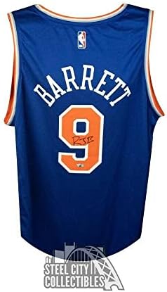 RJ Barrett Dedikált Knicks Kék a Gyors Szünet Replika Kosárlabda Mez Fanatikusok - Dedikált NBA Mezek