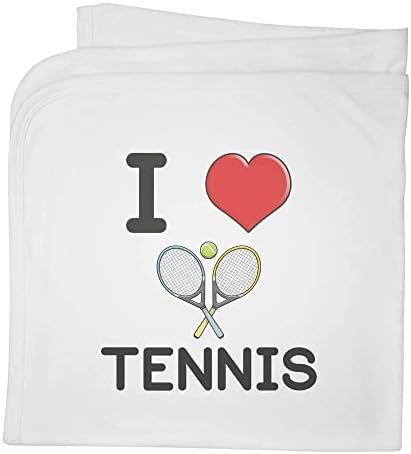 Azeeda 'Szeretem Tenisz' Pamut Bébi Takaró / Kendő (BY00026270)