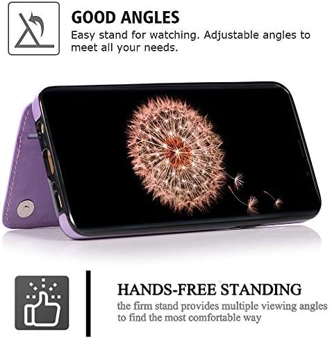 Galaxy S9 Plusz Tárca Esetben a Nők,Auker Kártya-tartó Állvány Funkció Pillangó Dombornyomott Bőr Flip Mágneses Illeszkednek