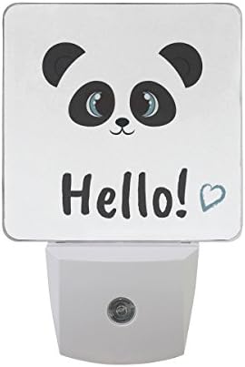 Naanle Készlet 2 Cuki Panda Állat a Medve Valentin Szerelem Automatikus Érzékelő LED Alkonyat Hajnal Éjszakai Fény Csatlakoztassa