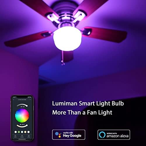 LUMIMAN Gyertyatartót Okos Izzó E12 LED Smart Izzók WiFi RGB Színek Módosítása Intelligens Lámpákat, Hogy a Munka Alexa,
