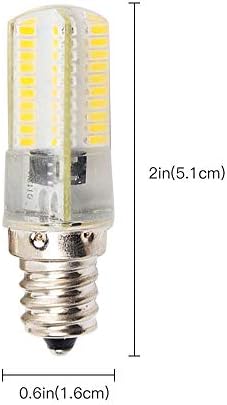 Lxcom Világítás E12 LED Izzó 5W Szabályozható Gyertyatartót Izzók Meleg Fehér 3000K Készülék Izzó 45W quivalent Izzók E12