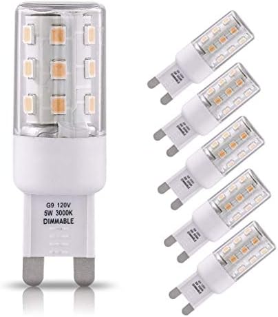 Artiva USA 5W G9 Szabályozható LED Izzó Szett (6)
