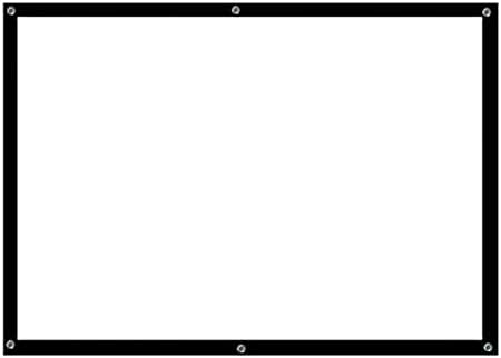 CLGZS Kivetítő Képernyő Egyszerű Anti-fényfüggönyök 16: 9 Hordozható Haza 3D-s Digitális Pojector Függöny kivetítőn (Méret