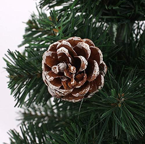 Karácsonyi Pineta 6db Természetes Medál Karácsonyi Kiegészítők Természetes Fa Szín Otthon Dekor Gyöngyök Lógnak az Ajtók